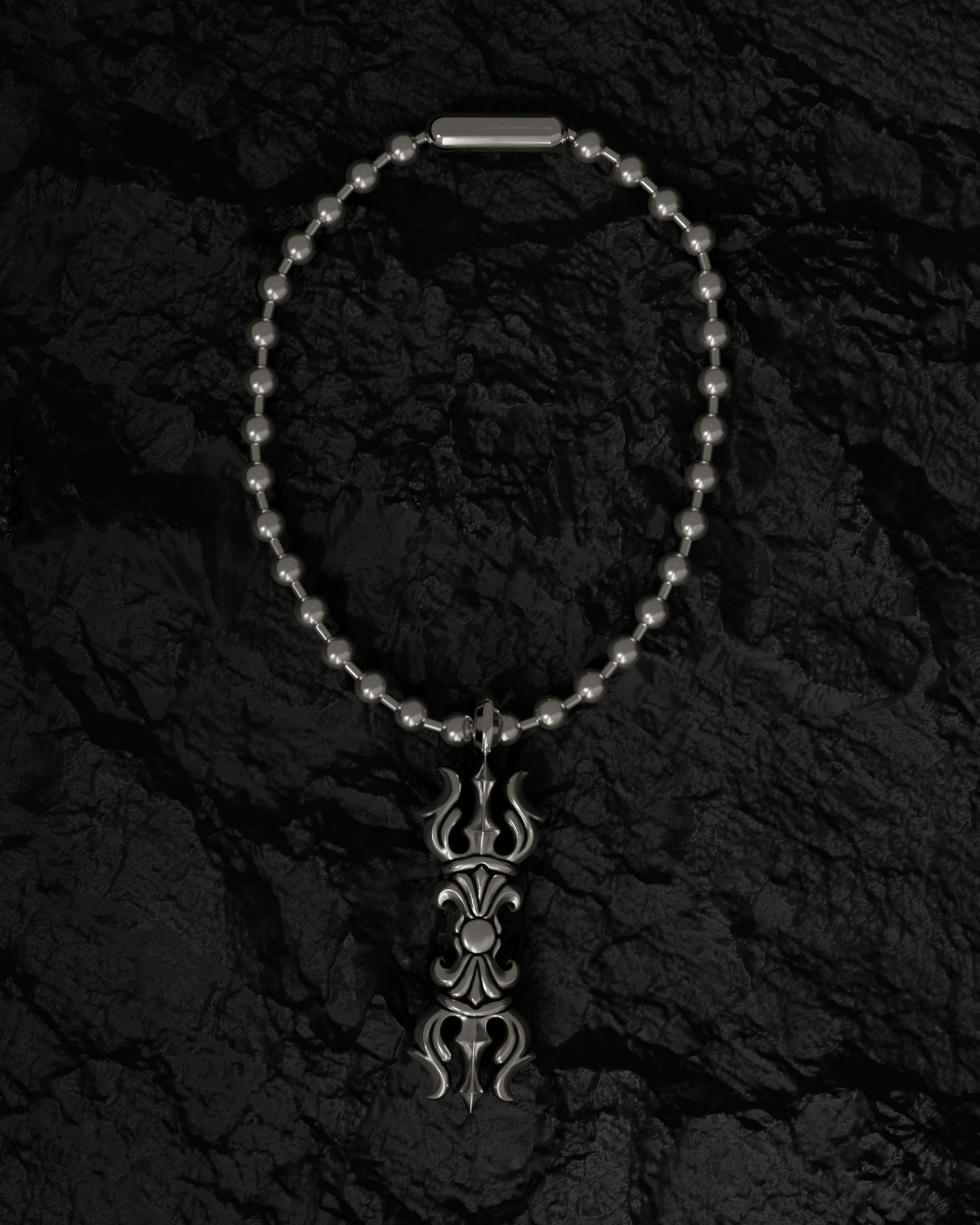 AMITABHA Vajra Talisman — 925 sterling silver mini charm