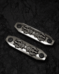 AMITABHA Vajra Rail Cover — 925 sterling silver, top view